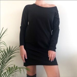 ASOS Off Shoulder Sweatshirt Dress